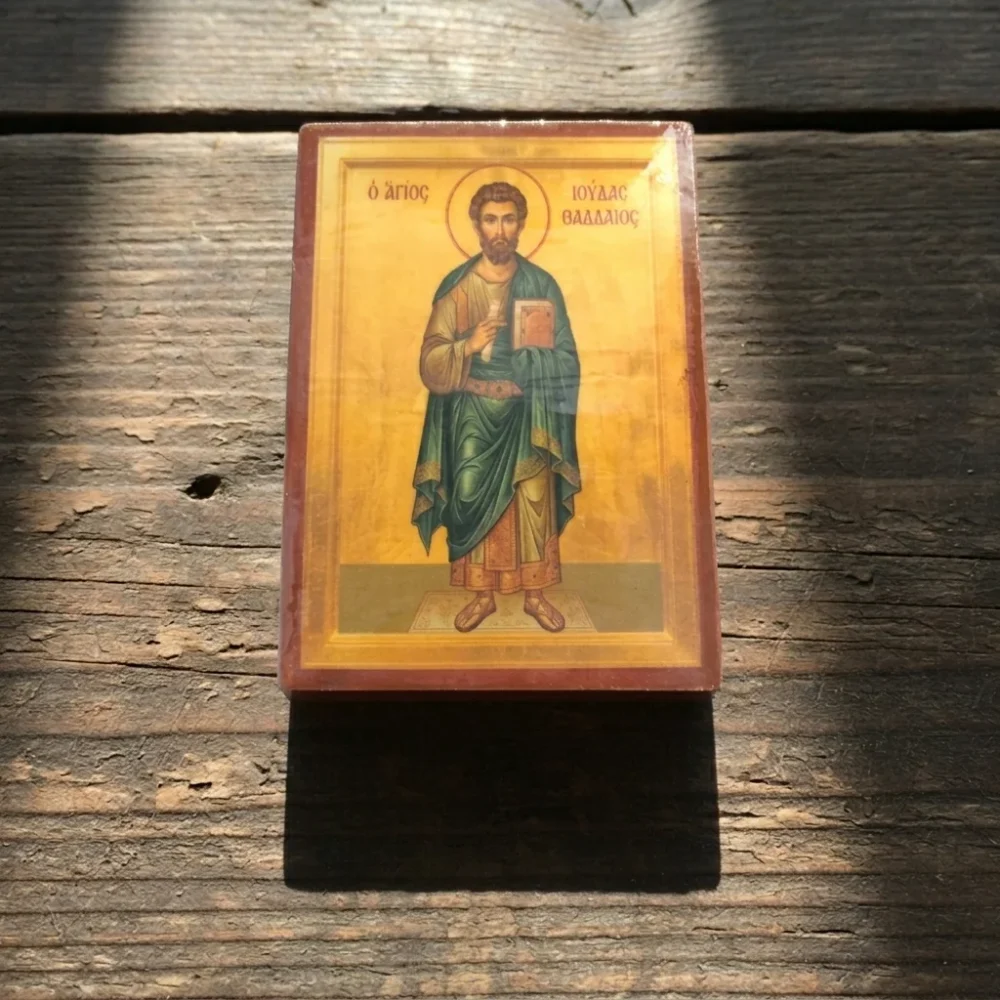 Jude Thaddeus the Apostle Orthodox Wooden Mounted Icon