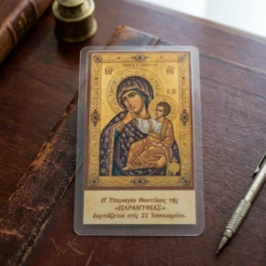 Theotokos Panagia Paramythia - Byzantine Wooden Icon